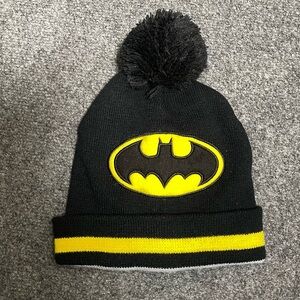 * DC Batman Toddler Boy's  Pom Beanie Sz 2T-5T